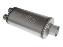 Flow Fx Muffler Flow Fx Muffler 3.50 Center In/2.50 Dual Out Straight Through Performance Moderate Sound Stainless Steel Flowmaster
