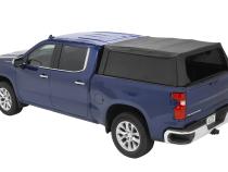 Supertop Truck Bed Cap 2 For Chevy/GMC 2019-2024 Silverado/Sierra 1500 Exc 19 Classic 6.5 Foot Black Diamond PVC Coated Sailcloth No Drill Bestop