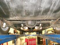 American Thunder Crossmember-Back Exhaust System Fits 1969 Chevrolet Camaro &amp;amp; Pontiac Firebird With V8 Engine 2.50 Inch Stainless Steel Aggressive To Moderate Sound Flowmaster