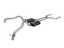 American Thunder Crossmember-Back Exhaust System Fits 1968-1974 Chevrolet Nova With V8 Engine 2.50 Inch Stainless Steel Pipes Aggressive To Moderate Sound Flowmaster