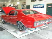 American Thunder Crossmember-Back Exhaust System Fits 1968-1972 GM A-Bodies With V8 Engine 2.50-Inch Stainless Steel Pipes Aggressive Sound Flowmaster