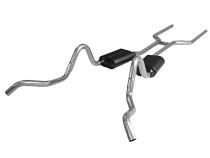 American Thunder Crossmember-Back Exhaust System Fits 1964-1967 GM A-Body With V8 Engine, 2.5 Inch Stainless Steel Pipes Aggressive To Moderate Sound Flowmaster
