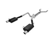 American Thunder Cat-Back Exhaust System Fits 2005-2010 Ford Mustang Gt, Gt500, California Special Or Convertible With 4.6L Or 5.4L Engine 3.00-Inch Mandrel Bent Pipes With Scavenger Series X-Pipe Aggressive Sound Flowmaster