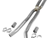 No Resonator Scavenger X-Pipe Kit Fits 2018-2026 Ford Mustang Gt 5.0L Engine Flowmaster