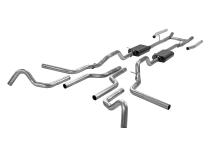 American Thunder Crossmember-Back Exhaust System Fits 1967-1972 Ford F-100/250/350 V8 Without Side Tank, 2Wd Short And Long Bed, 2.5 Inch 409 Stainless Steel, Dual Exit Flowmaster