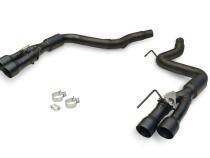 Outlaw Axle-Back Exhaust System Fits 2024-2026 Ford Mustang Gt 5.0-Liter And Ecoboost 2.3-Liter, Outlaw Axle-Back 3.0-Inch Stainless Steel Exhaust System, 4.0-Inch Black Quad Tips With Valves Flowmaster