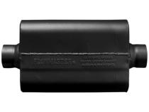 50 Series Delta Force Race Muffler 50 Series Race Muffler 409SS 2.50 Center In 2.50 Center Out, Low Profile -Aggressive Sound Flowmaster