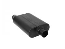 40 Series Delta Flow Chambered Muffler 40 Delta Flow Stainless Steel 2.50 Offset In 2.50 Center Out Aggressive Sound Flowmaster