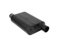 Super 44 Series Chambered Muffler Super 44 Series Stainless Steel 2.50 Offset In 2.50 Offset Out Aggressive Sound Flowmaster