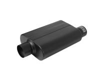 Super 44 Series Chambered Muffler Super 44 Series Stainless Steel 3.00 Offset In 3.00 Center Out Aggressive Sound Flowmaster