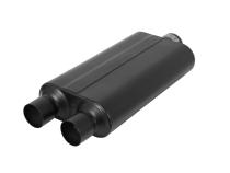 50 Series Delta Flow Chambered Muffler 50 Delta Flow Stainless Steel 3.00 Center In 2.50 Dual Out Moderate Sound Flowmaster