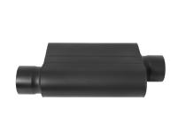 40 Series Delta Force Race Muffler 40 Series Race Muffler 409SS 3.50 Offset In 3.50 Center Out -Aggressive Sound Flowmaster