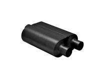 Super 40 Series Chambered Muffler Super 40 Stainless Steel 3.00 Center In 2.50 Dual Out Aggressive Sound Flowmaster