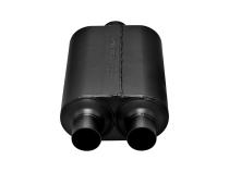 Super 40 Series Chambered Muffler Super 40 Stainless Steel 3.00 Center In 2.50 Dual Out Aggressive Sound Flowmaster