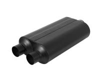Super 50 Series Chambered Muffler Super 50 Stainless Steel 3.00 Center In 2.50 Dual Out Mild Sound Flowmaster