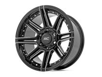 88 Series Wheel One-Piece Gloss Black 20x10 8x6.5 -19mm Rough Country