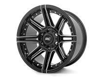 88 Series Wheel One-Piece Gloss Black 20x10 5x4.5 -19mm Rough Country