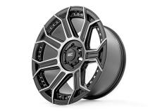 89 Series Wheel One-Piece Black Machined Gun Metal 20x10 6x135 -19mm Rough Country