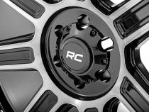 89 Series Wheel One-Piece Black Machined Gun Metal 20x10 6x135 -19mm Rough Country