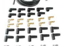 Spark Plug Wire Set Universal 180 Deg White Ceramic Boots These Ceramic Boot Spiral Core Universal Fit Spark Plug Wire Sets Have Straight 180 Degree Boots ACCEL
