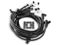 Spark Plug Wire Set Chevy Small Block With Hei 75-86 Wires Under Valve Cover Custom Fit Extreme Heat Ceramic Boot Spark Plug Wire Set ACCEL