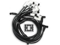 Spark Plug Wire Set Chevy Small Block With Hei 75-86 Wires Under Valve Cover Custom Fit Extreme Heat Ceramic Boot Spark Plug Wire Set ACCEL