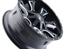 Cast Aluminum Wheels Anarchy 9103 SB 20x10 Milled Spokes Satin Black 5 On 127/5 On139.7 Bolt Pattern -19 Offset Cali Offroad Wheels