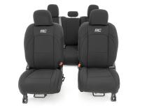 Jeep Neoprene Seat Cover Set Black 20-Up Gladiator JT Rough Country