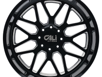 Cast Aluminum Wheels Invader 9115 GB-M 20x10 Milled Gloss Black 5 On 127 Bolt Pattern -25 Offset Cali Offroad Wheels
