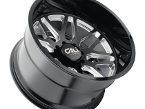 Cast Aluminum Wheels Invader 9115 GB-M 22x12 Milled Gloss Black 6 On 135 Bolt Pattern -51 Offset Cali Offroad Wheels