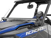 Polaris 50-Inch Single-Row Lower Windshield LED Kit Black Series w/ White DRL 19-20 General Rough Country