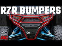 Tubular Bumper Front Black Series LED 6 Light Slim Line Polaris RZR XP1000 Rough Country