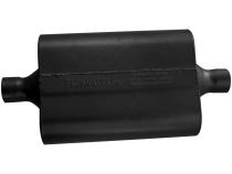 40 Series Delta Flow Chambered Muffler 40 Delta Flow 2.00 Center In 2.00 Center Out Aggressive Sound Flowmaster
