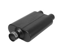 40 Series Delta Flow Chambered Muffler 40 Delta Flow 2.50 Center In 2.50 Dual Out Aggressive Sound Flowmaster