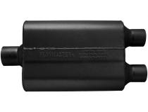 40 Series Delta Flow Chambered Muffler 40 Delta Flow 2.50 Center In 2.25 Dual Out Aggressive Sound Flowmaster