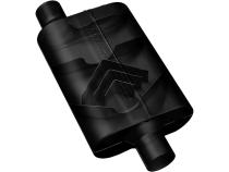 40 Series Delta Flow Chambered Muffler 40 Delta Flow 2.50 Center In 2.50 Offset Out Aggressive Sound Flowmaster