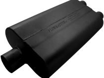 50 Series Delta Flow Chambered Muffler 50 Delta Flow 2.50 Center In 2.00 Dual Out Moderate Sound Flowmaster