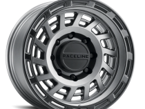 Aluminum Wheels 17x8.5 Halo 957GB Gunmetal Gray Black Ring 0 Offset 5 on 127 Bolt Pattern 78.1 Bore Raceline