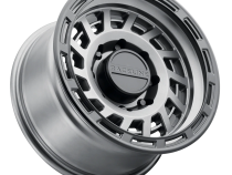 Aluminum Wheels 17x8.5 Halo 957GB Gunmetal Gray Black Ring 0 Offset 5 on 127 Bolt Pattern 78.1 Bore Raceline