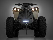 Winch Bumper 4500-Lb Winch Black Series LED 6 Inch Light 13-21 Can-Am Renegade Rough Country