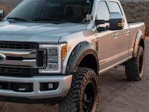 Defender Pocket Fender Flares Flat Black Ford Super Duty 2WD/4WD (17-22) Rough Country