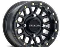 Aluminum Wheels 15x6 Podium Beadlock UTV A93B Satin Black 40 Offset 4 on 137 Bolt Pattern Raceline