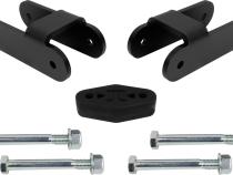 15-22 Chevy Colorado and 15-22 GMC Canyon Rear 2 Inch Lift Shackles Black Powdercoat All Pro Off Road