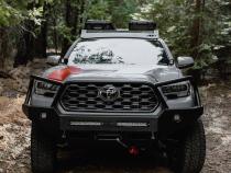 05-23 Toyota Tacoma Overland Roof Rack with 40 Inch Lightbar Cutout All Pro Off Road