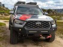 16-23 Toyota Tacoma APEXG3N Front Bumper Aluminum Black Powdercoat Full Hoop All Pro Off Road