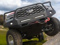 16-23 Toyota Tacoma APEXG3N Front Bumper Aluminum Black Powdercoat Full Hoop All Pro Off Road