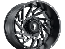Web AT161 Satin Black Milled 20X10 5-127 -24MM 78.1MM Off Road Wheels American Truxx