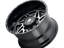 Warrior AT165 Gloss Black Machined 20X12 5-127 -44MM 78.1MM Off Road Wheels American Truxx