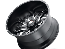 Lonestar AT185 Satin Black Milled 22X12 5-127 -44MM 78.1MM Off Road Wheels American Truxx