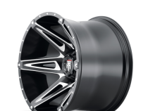 Kutz AT1902 Gloss Black Milled 22X14 5-127 -76MM 78.1MM Off Road Wheels American Truxx